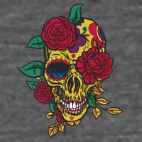 Day Of The Dead Rose Skull T-Shirt
