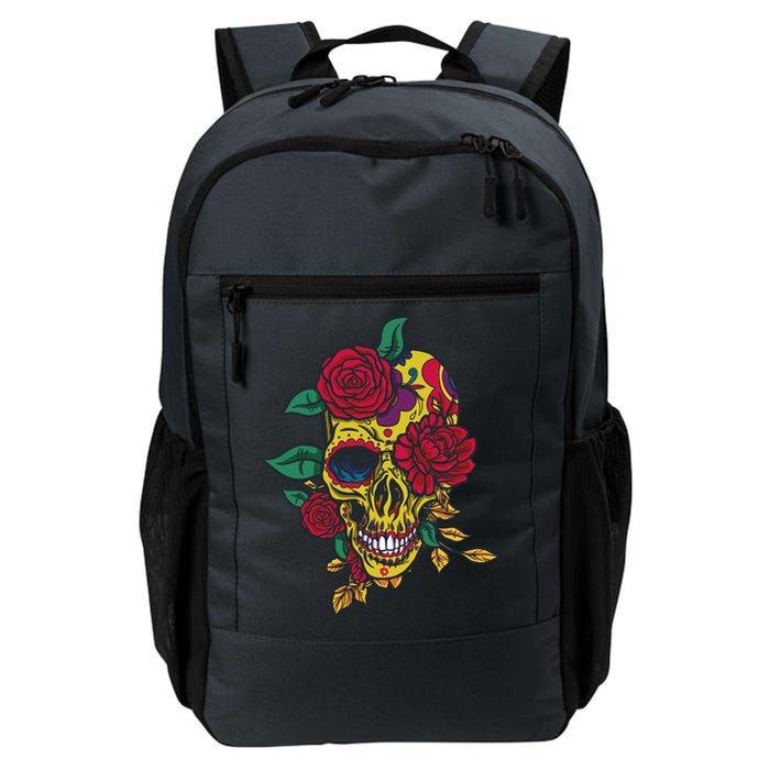 Day Of The Dead Rose Skull Backpack
