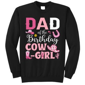 Dad Of The Birthday Cowgirl Rodeo Party Bday Girl Party Sweatshirt