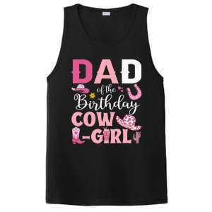 Dad Of The Birthday Cowgirl Rodeo Party Bday Girl Party PosiCharge Competitor Tank