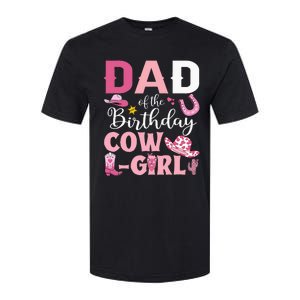 Dad Of The Birthday Cowgirl Rodeo Party Bday Girl Party Softstyle CVC T-Shirt