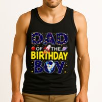 Dad Of The Birthday Boy Outer Space Bday Tank Top