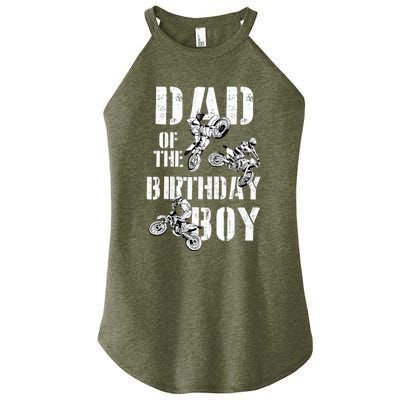 Dad Of The Birthday Boy Dirt Bike Women’s Perfect Tri Rocker Tank