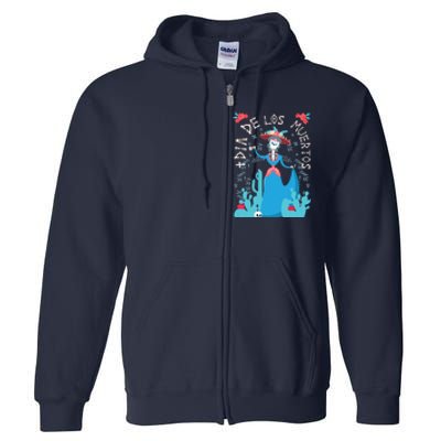 Day Of The Dead Dia De Los Muertos Full Zip Hoodie