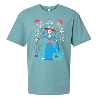 Day Of The Dead Dia De Los Muertos Sueded Cloud Jersey T-Shirt