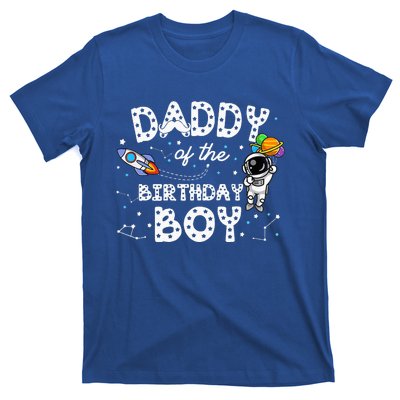 Dad Of The Birthday Astronaut Space Theme Birthday Gift T-Shirt