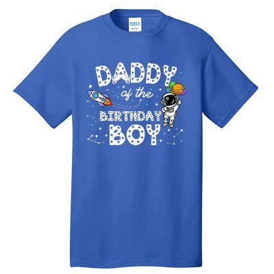 Dad Of The Birthday Astronaut Space Theme Birthday Gift Tall T-Shirt