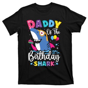 Daddy Of The Shark Birthday Dad Matching Family T-Shirt