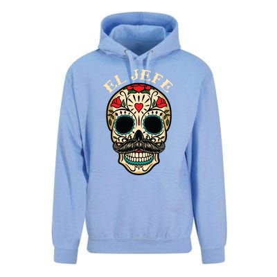 Day Of The Dead Mexico El Jefe Boss Sugar Skull Halloween Unisex Surf Hoodie