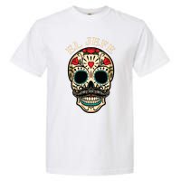 Day Of The Dead Mexico El Jefe Boss Sugar Skull Halloween Garment-Dyed Heavyweight T-Shirt