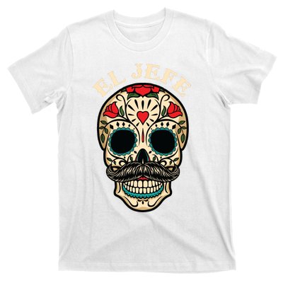 Day Of The Dead Mexico El Jefe Boss Sugar Skull Halloween T-Shirt