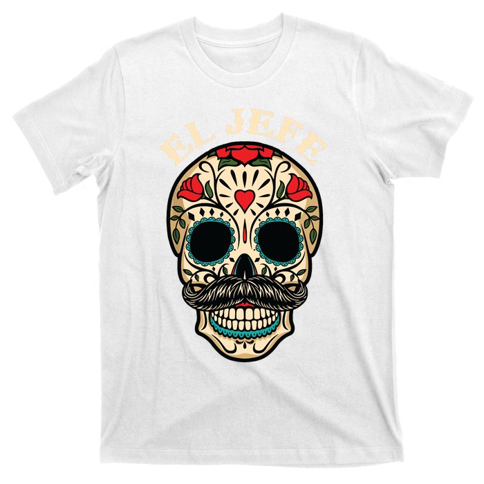 Day Of The Dead Mexico El Jefe Boss Sugar Skull Halloween T-Shirt