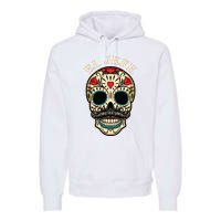 Day Of The Dead Mexico El Jefe Boss Sugar Skull Halloween Premium Hoodie