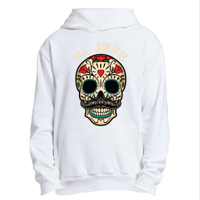 Day Of The Dead Mexico El Jefe Boss Sugar Skull Halloween Urban Pullover Hoodie