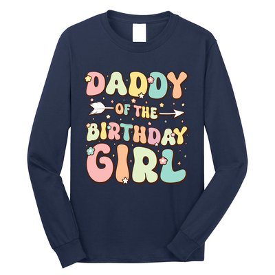 Daddy Of The Birthday Girl Dad Matching Birthday Long Sleeve Shirt