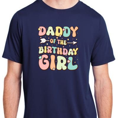 Daddy Of The Birthday Girl Dad Matching Birthday Adult ChromaSoft Performance T-Shirt