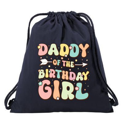Daddy Of The Birthday Girl Dad Matching Birthday Drawstring Bag