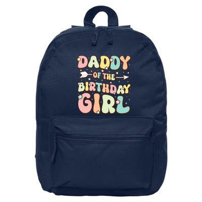 Daddy Of The Birthday Girl Dad Matching Birthday 16 in Basic Backpack