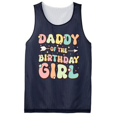 Daddy Of The Birthday Girl Dad Matching Birthday Mesh Reversible Basketball Jersey Tank