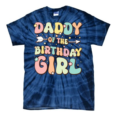 Daddy Of The Birthday Girl Dad Matching Birthday Tie-Dye T-Shirt