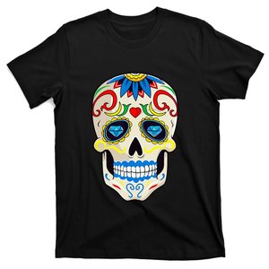 Day of The Dead Halloween Sugar Skull Dia De Los Muertos T-Shirt