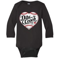 Dibs On The Coach Baby Long Sleeve Bodysuit