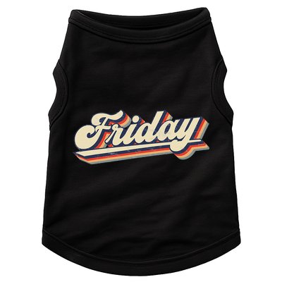 Days Of The Week Friday Doggie Tank