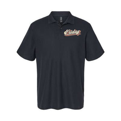 Days Of The Week Friday Softstyle Adult Sport Polo