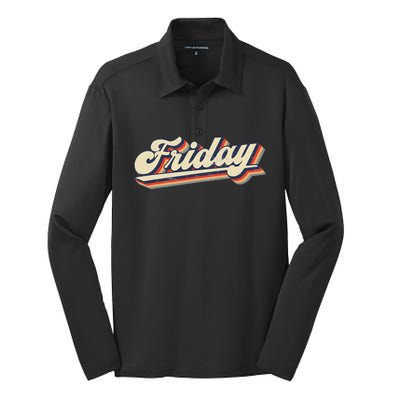 Days Of The Week Friday Silk Touch Performance Long Sleeve Polo