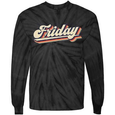 Days Of The Week Friday Tie-Dye Long Sleeve Shirt