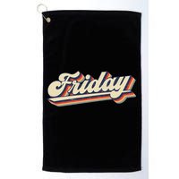 Days Of The Week Friday Golf Towel