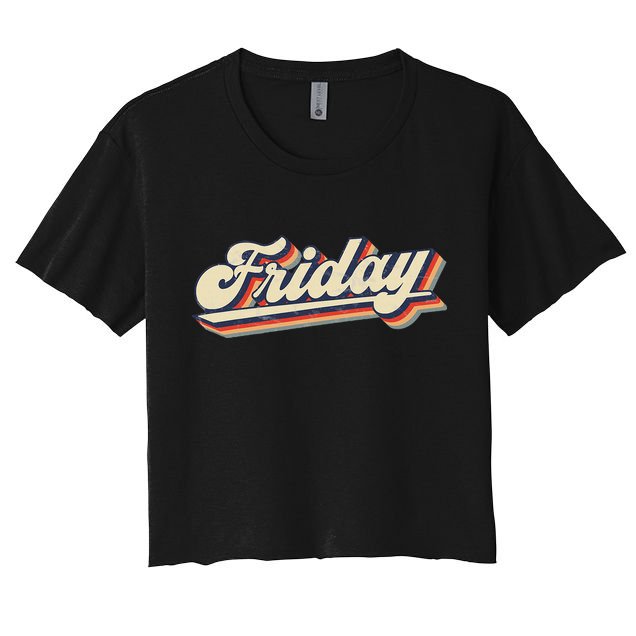 Days Of The Week Friday Crop Top