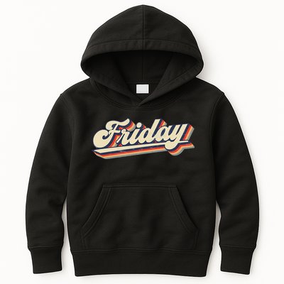 Days Of The Week Friday Kids Hoodie