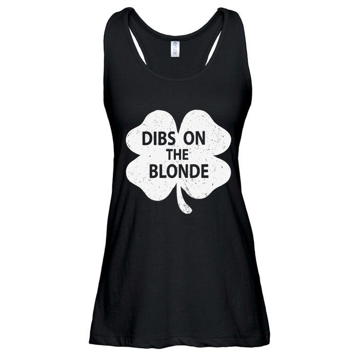 Dibs On The Redhead Or Dibs On The Blonde Funny St. Patricks Ladies Essential Flowy Tank