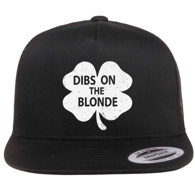 Dibs On The Redhead Or Dibs On The Blonde Funny St. Patricks Flatbill Hat