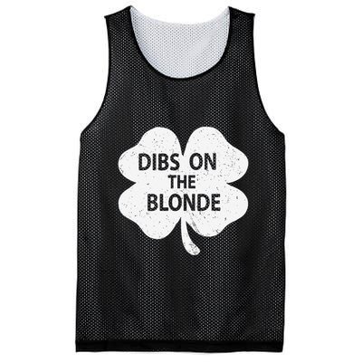 Dibs On The Redhead Or Dibs On The Blonde Funny St. Patricks Mesh Reversible Basketball Jersey Tank
