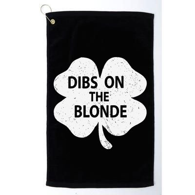 Dibs On The Redhead Or Dibs On The Blonde Funny St. Patricks Golf Towel