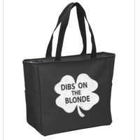 Dibs On The Redhead Or Dibs On The Blonde Funny St. Patricks Zip Tote Bag