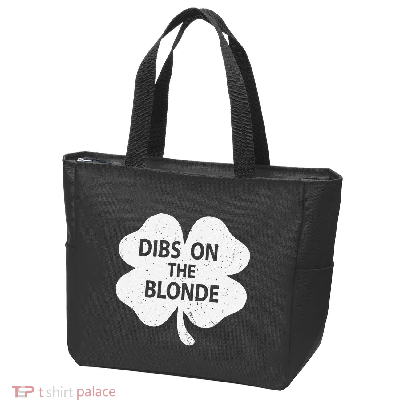 Dibs On The Redhead Or Dibs On The Blonde Funny St. Patricks Zip Tote Bag