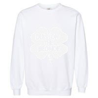 Dibs On The Redhead Or Dibs On The Blonde Funny St. Patricks Garment-Dyed Sweatshirt