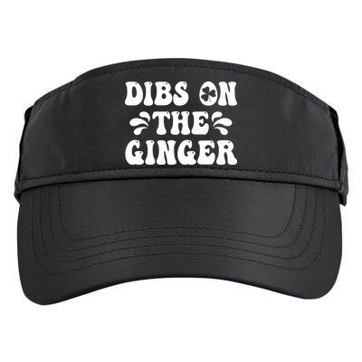 Dibs On The Ginger St Patricks Day Gingers Irish Redhead Adult Drive Performance Visor