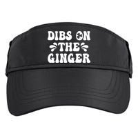 Dibs On The Ginger St Patricks Day Gingers Irish Redhead Adult Drive Performance Visor