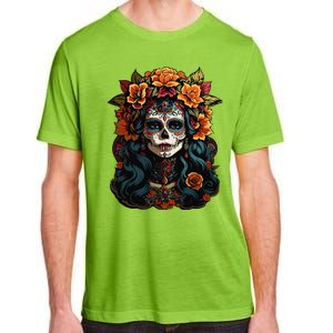 Day Of The Dead De Los Muertos La Catrina Sugar Skull Women Adult ChromaSoft Performance T-Shirt