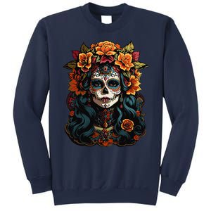 Day Of The Dead De Los Muertos La Catrina Sugar Skull Women Sweatshirt