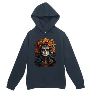 Day Of The Dead De Los Muertos La Catrina Sugar Skull Women Urban Pullover Hoodie