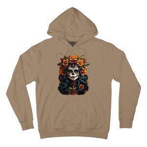 Day Of The Dead De Los Muertos La Catrina Sugar Skull Women Hoodie