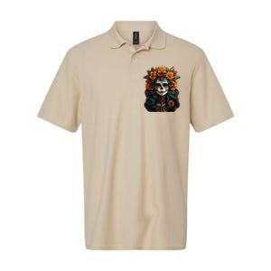 Day Of The Dead De Los Muertos La Catrina Sugar Skull Women Softstyle Adult Sport Polo