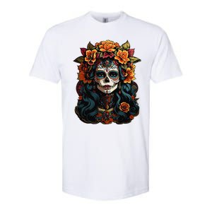 Day Of The Dead De Los Muertos La Catrina Sugar Skull Women Softstyle CVC T-Shirt