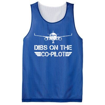 Dibs On The Copilot Aviation Aircraft Plane Friend Wife Funny Gift Mesh Reversible Basketball Jersey Tank