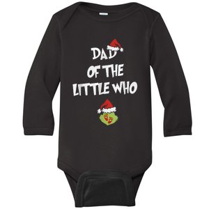 Dad Of The Little Who Pregnancy Announcement Baby Long Sleeve Bodysuit